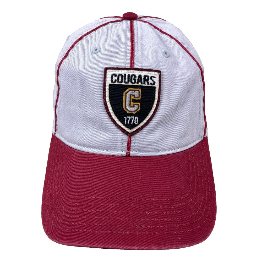 Collage Of Charleston Cougars Hat Cap Strap Back Dad Adjustable Pinstripe Crest‎